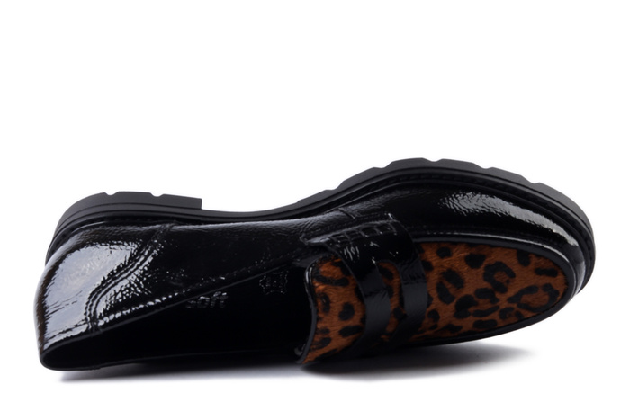 RIEKER REMONTE D2Q02-03 black combination, półbuty damskie