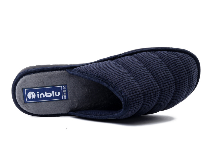 INBLU 91-32 004 granatowy, kapcie męskie
