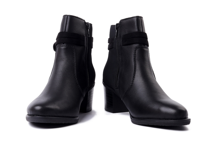RIEKER Y2066-00 black, botki damskie