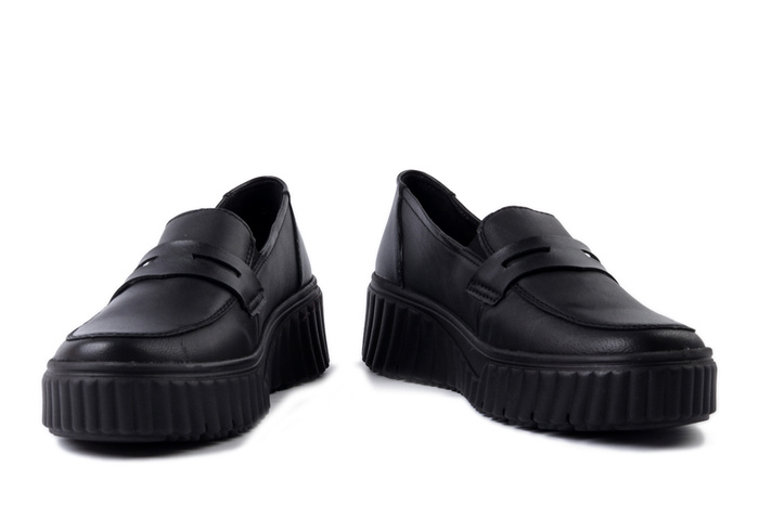 RIEKER N2562-00 black, mokasyny damskie