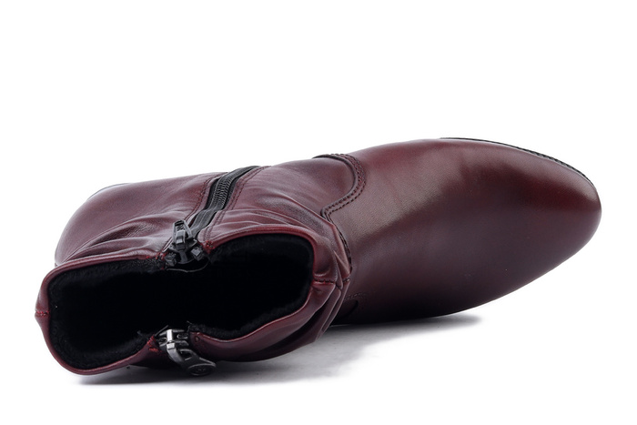 RIEKER 78656-35 red, botki damskie