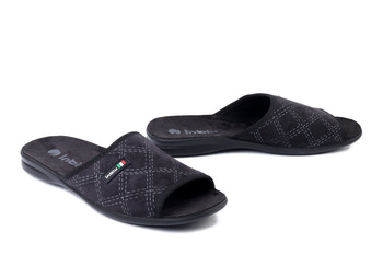 INBLU 155M 002 czarny, kapcie męskie