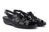 SUAVE 711041-1 black, sandały profilaktyczne damskie