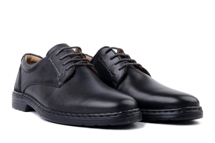 JOSEF SEIBEL 42801 860 100 Alastair 01 schwarz, półbuty męskie