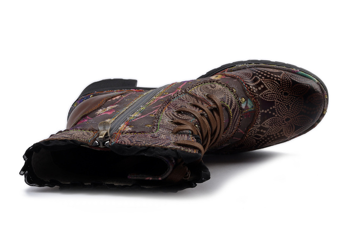 LAURA VITA 0007151 Monao 14 mauve, trzewiki damskie