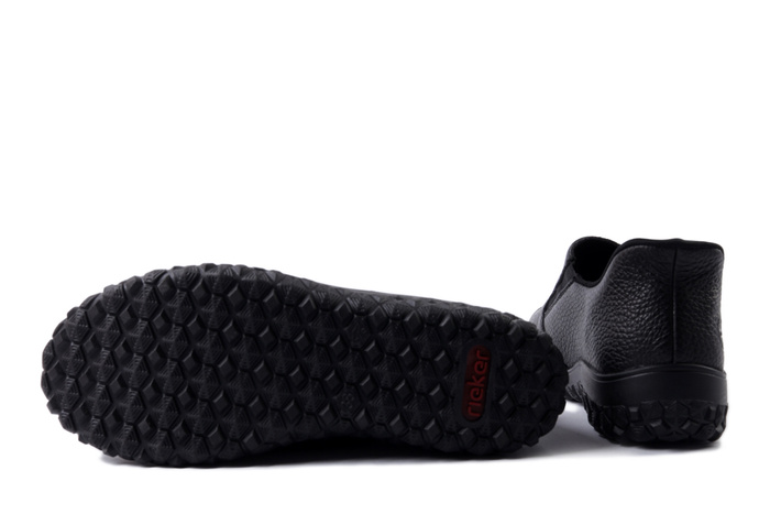 RIEKER 59559-00 black, półbuty damskie