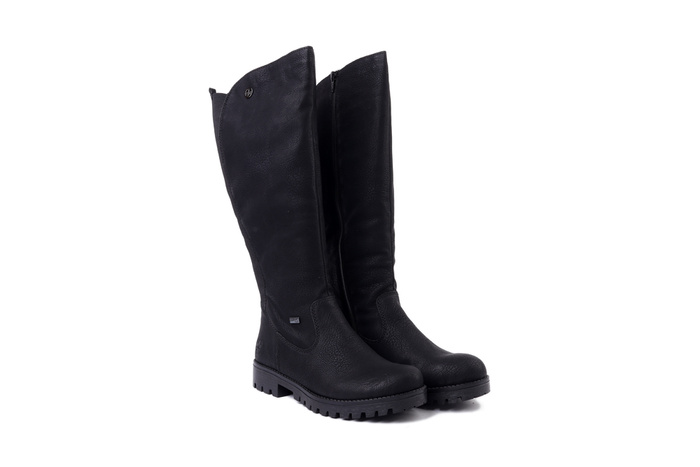 RIEKER TEX 78554-00 black, kozaki damskie