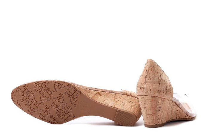 BRENDA ZARO T3100 beige, czółenka damskie