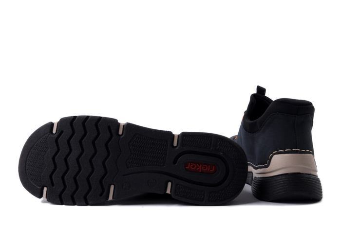 RIEKER 45963-14 blue, półbuty damskie