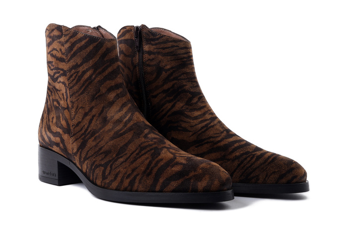 WONDERS D-1801 tabac, botki damskie