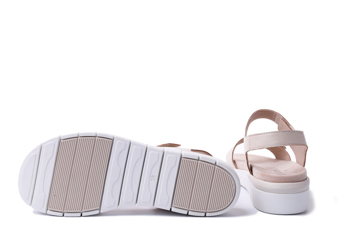 CAPRICE 9-28701-42 140 M2870142 cream perlato, sandały damskie