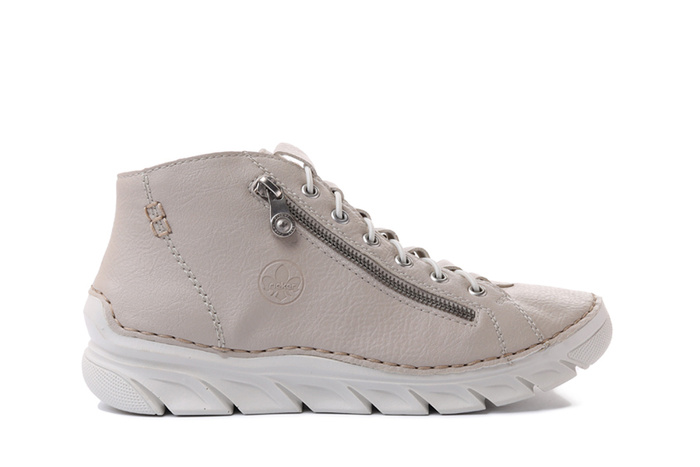 RIEKER 55048-60 beige, trzewiki damskie