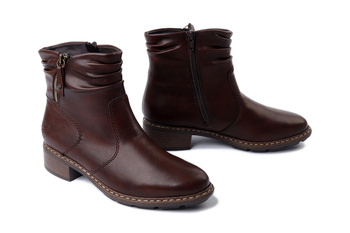 RIEKER 77281-25 brown, botki damskie