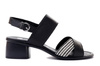 RIEKER REMONTE R8767-00 black combination, sandały damskie