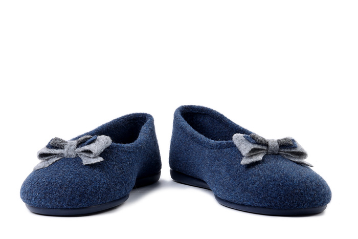 MANITU 340083-05 blue, kapcie damskie