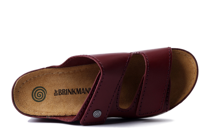 DR. BRINKMANN 700617-41 bordeaux, klapki damskie