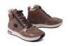 RIEKER 44565-25 brown, trzewiki damskie