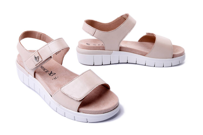 CAPRICE 9-28701-42 140 M2870142 cream perlato, sandały damskie