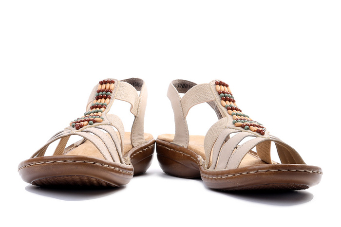 RIEKER 60851-62 beige, sandały damskie