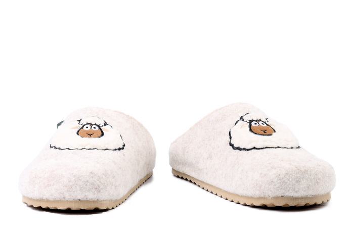 DR. BRINKMANN 320263-81 offwhite, kapcie damskie