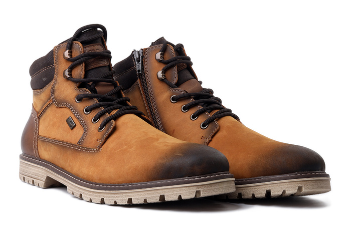 RIEKER TEX F3622-68 yellow, trzewiki męskie