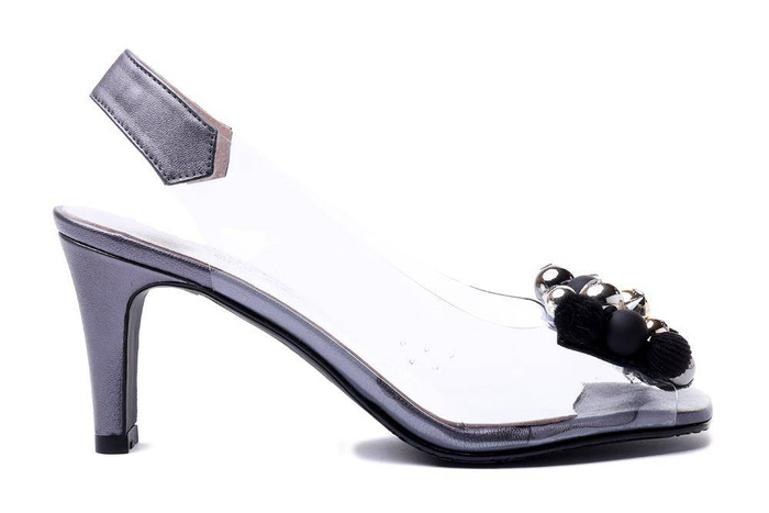 BRENDA ZARO T3830 grey, sandały damskie