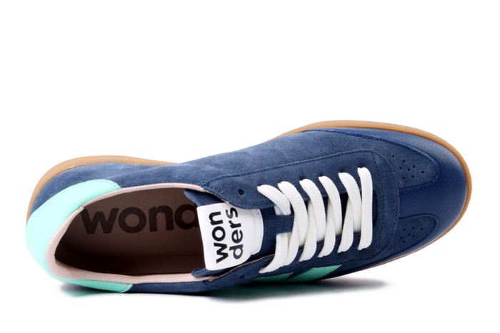 WONDERS AP-2001 baltic mint, półbuty damskie