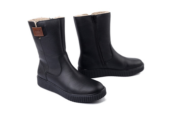 RIEKER Y4355-00 black, botki damskie