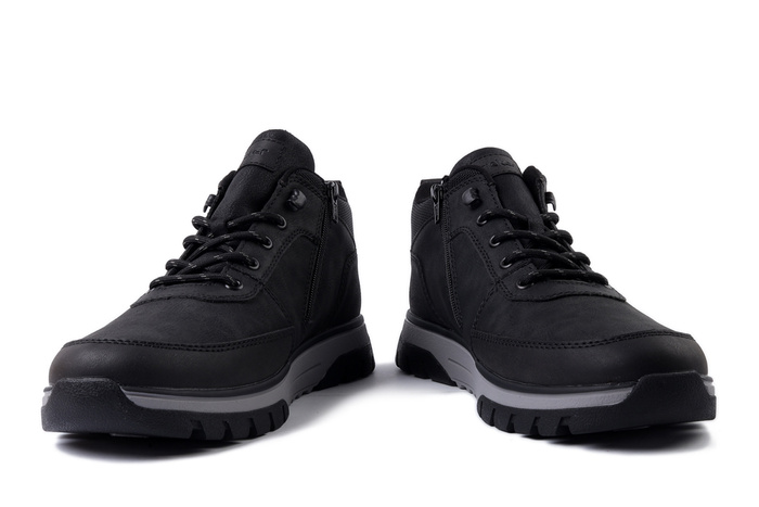 RIEKER TEX B9300-00 black, półbuty męskie