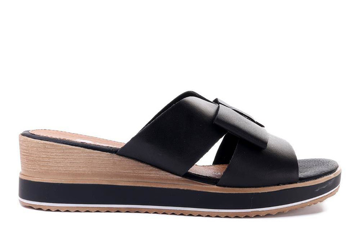 RIEKER REMONTE D6456-00 black, klapki damskie
