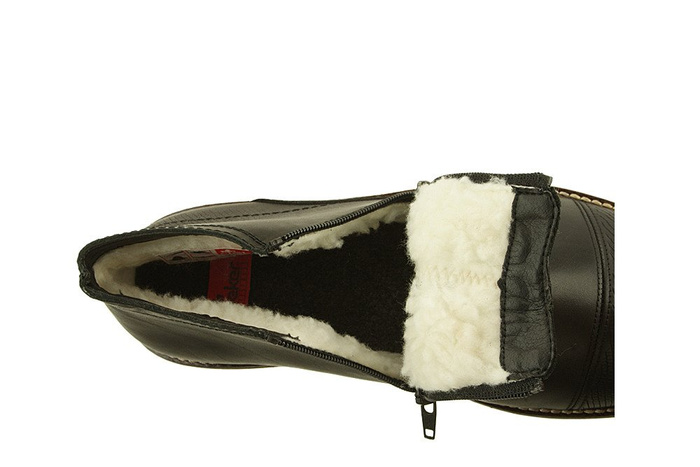 RIEKER 35381-00 black, botki męskie