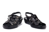 SUAVE 711041-1 black, sandały profilaktyczne damskie