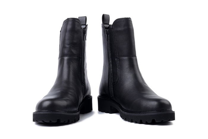 RIEKER REMONTE D8694-03 black combination, botki damskie