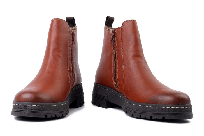 RIEKER 73892-24 brown, botki damskie