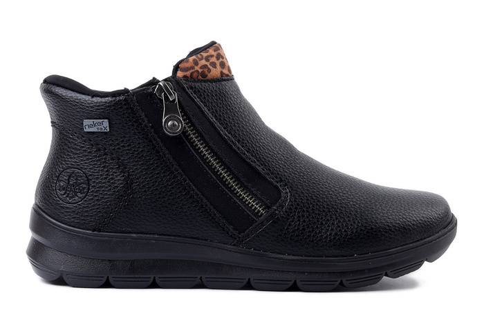 RIEKER TEX Z0059-00 black, botki damskie