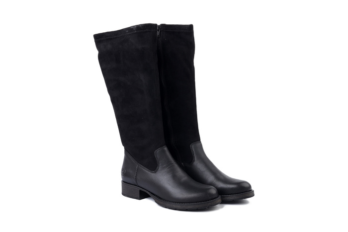 RIEKER Z9551-00 black, kozaki damskie