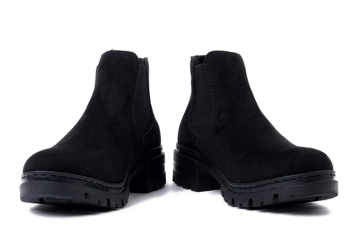 RIEKER 76884-00 black, botki damskie