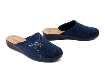 INBLU CF-48 004 granatowy, kapcie damskie