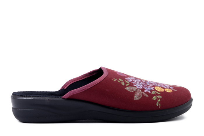 BEFADO 551D 011 bordowy, kapcie damskie