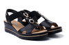 RIEKER 67498-00 black, sandały damskie