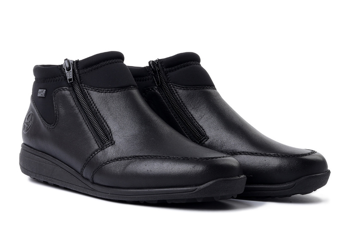 RIEKER 47270-00 black, botki damskie