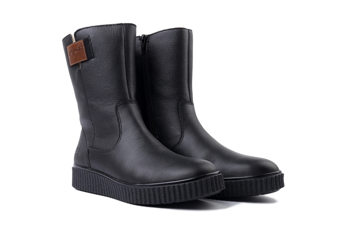 RIEKER Y4355-00 black, botki damskie