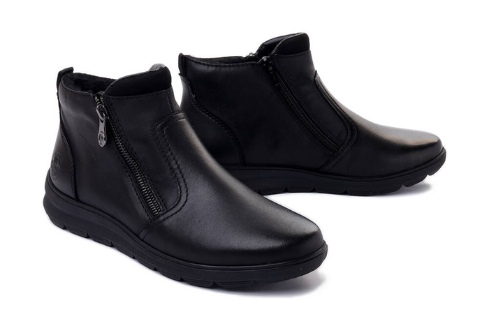 RIEKER Z0060-00 black, botki damskie