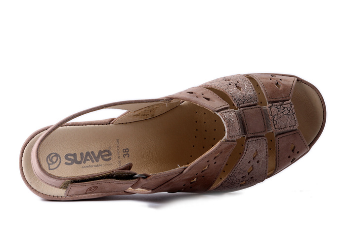 SUAVE 710231-08 beige, sandały damskie