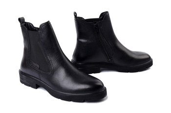 TAMARIS 1-25422-45 001 black, botki damskie