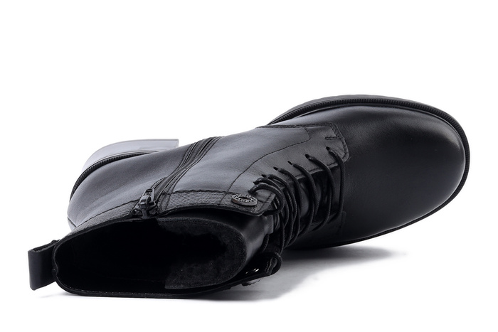 RIEKER Y5201-00 black, trzewiki damskie