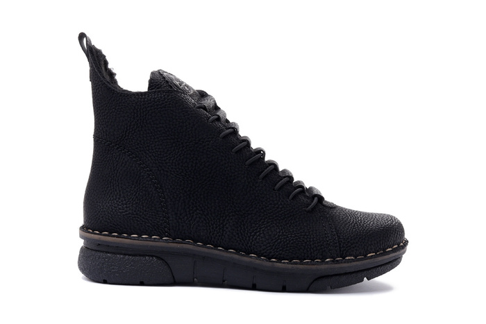 RIEKER 73333-00 black, trzewiki damskie