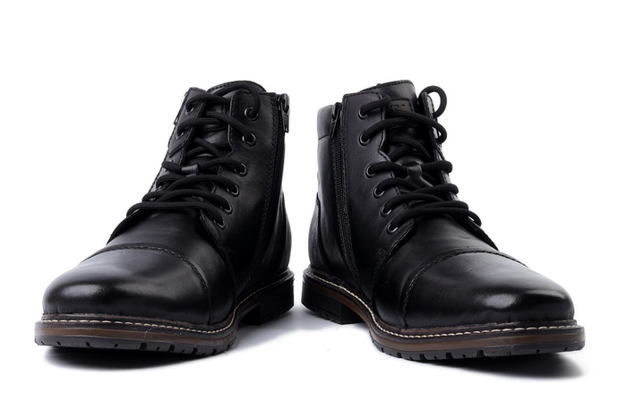 RIEKER TEX 13704-00 black, trzewiki męskie