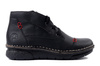 RIEKER 73301-00 black, trzewiki damskie