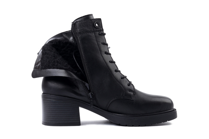 RIEKER Y5201-00 black, trzewiki damskie
